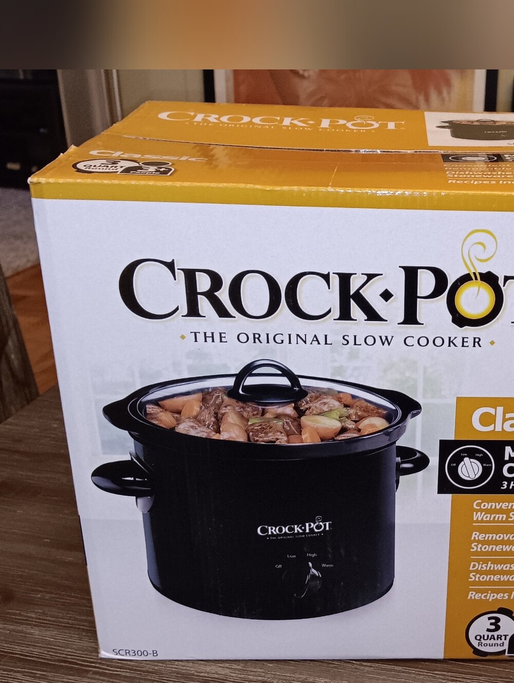 Crock- Pot Classic 3-Quart Slow Cooker -